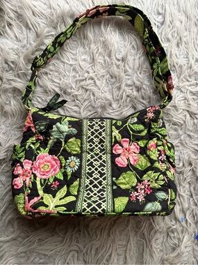 Vera Bradley vintage botanica quilted sherry crossbody bag
